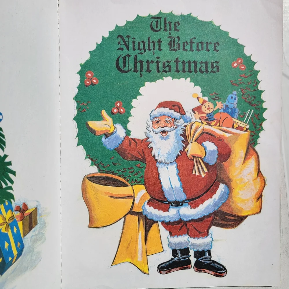 Vintage - Now Christmas Bundle ~ '60s Glitter Cotton ~ Garland, Silk Bulbs, Book